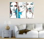 Wallity UC031 Lienzo Decorativo Tríptico Multicolor